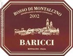 Tuscany Baricci, Rosso Di Montalcino 2017